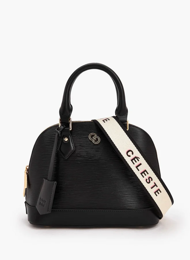 Celeste Textured Dome Bag With Detachable Strap